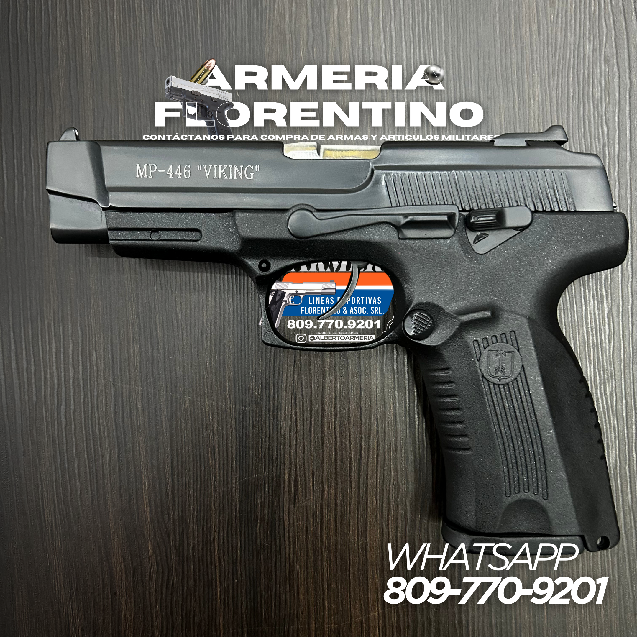 PISTOLA VIKING, MODELO MP-446, CALIBRE 9MM, CAPSULAS: 18 + 1