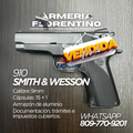 PISTOLA SMITH & WESSON, MODELO 910, CALIBRE 9MM, CAPSULAS: 15 + 1
