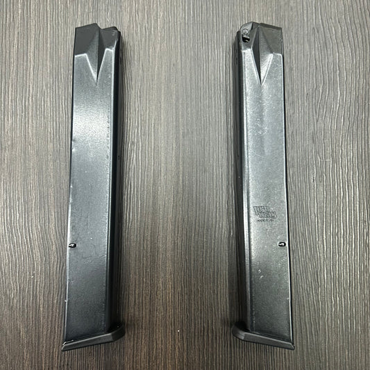 CARGADOR EXTENDIDO PARA PISTOLA SPRINGFIELD HS2000 / XD DE 32 CAPSULAS, CALIBRE 9MM