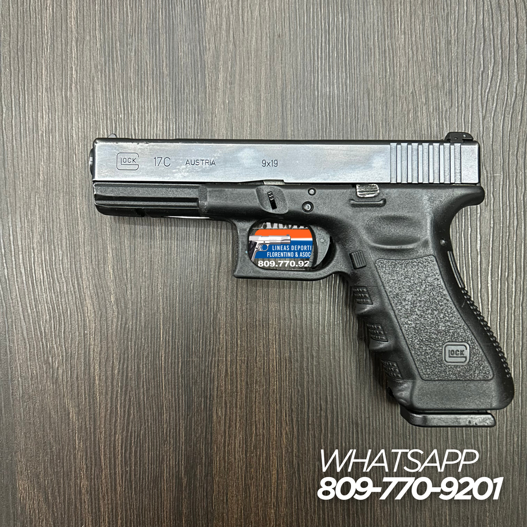 PISTOLA GLOCK, MODELO 17C, CALIBRE: 9MM, CAPSULAS 17 + 1