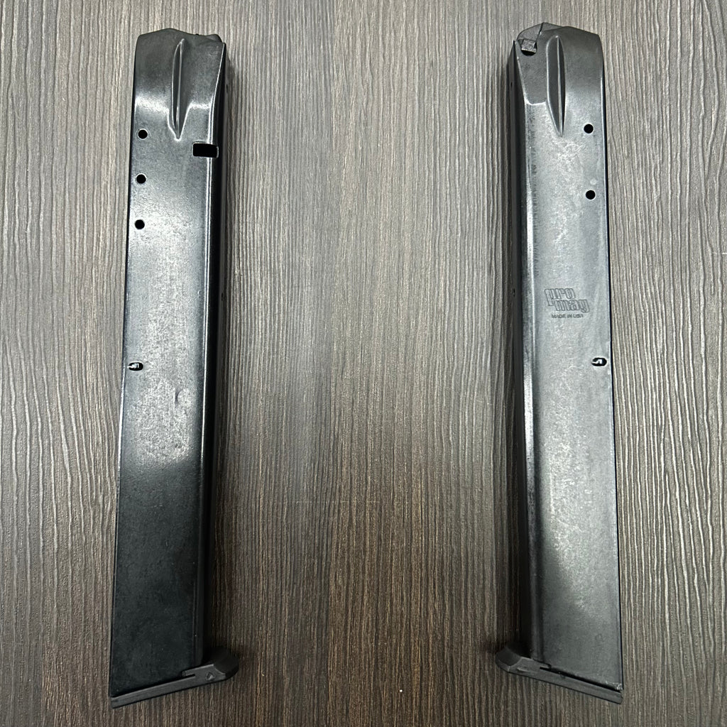 CARGADOR EXPANDIDO PARA PISTOLAS SMITH & WESSON MODELOS 910, 915 Y SERIE 5900 – 32 CAPSULAS, CALIBRE 9MM