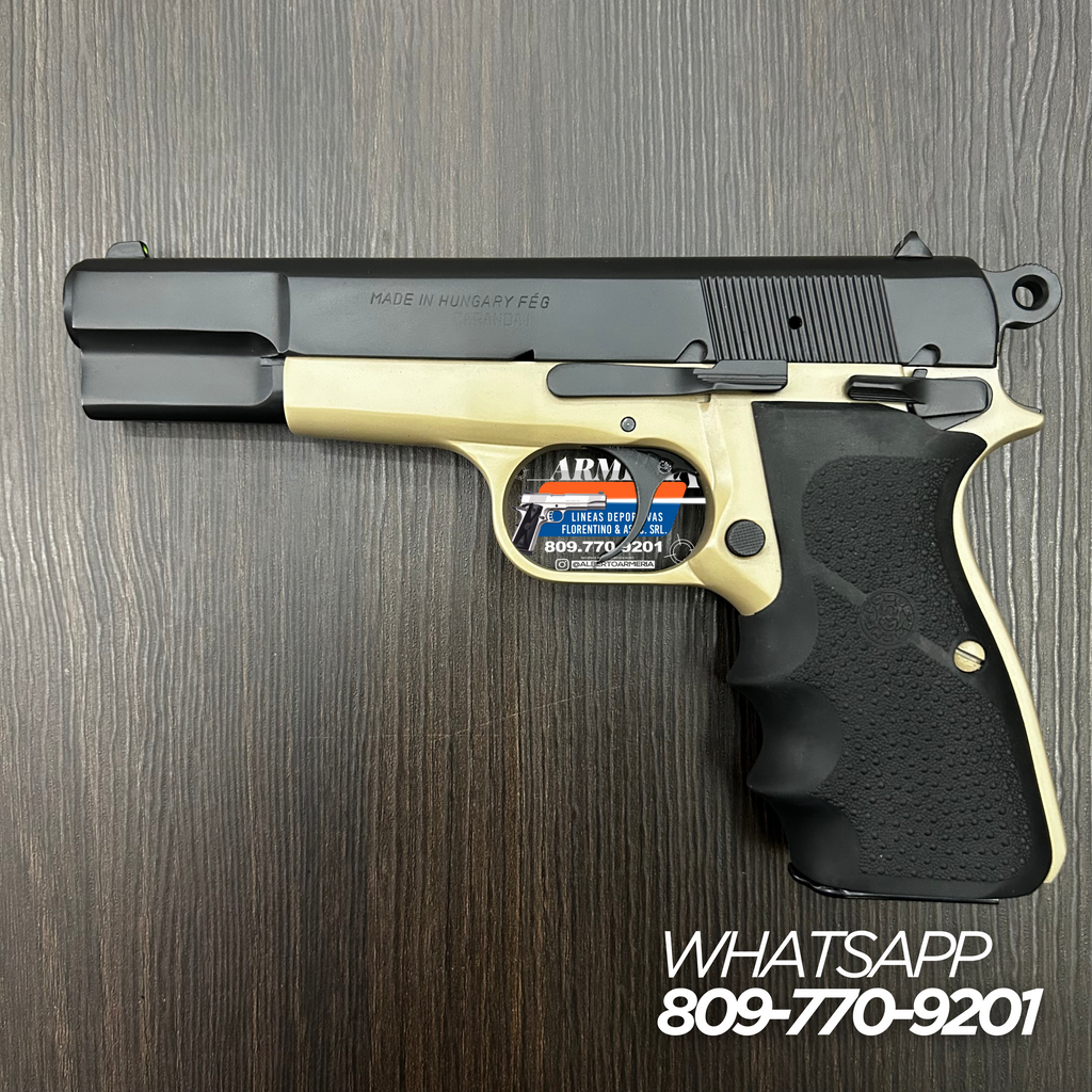 PISTOLA FEG, MODELO HUNGARY, CALIBRE 9MM, CAPSULAS: 13 + 1