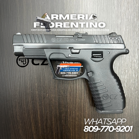 PISTOLA CZ, MODELO 110, CALIBRE 9MM, CAPSULAS: 10 + 1