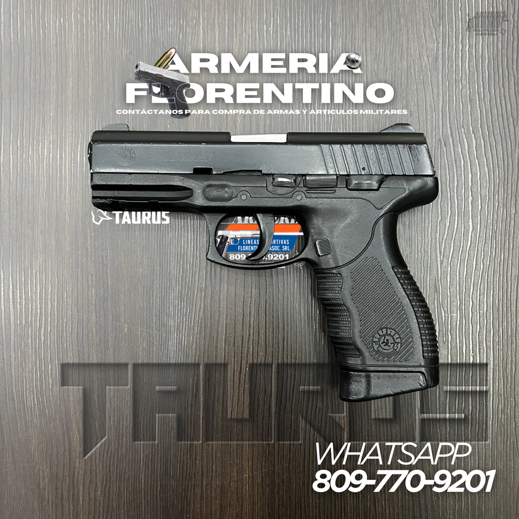 PISTOLA TAURUS, MODELO PT 24/7, CALIBRE 9MM, CAPSULAS: 17 + 1