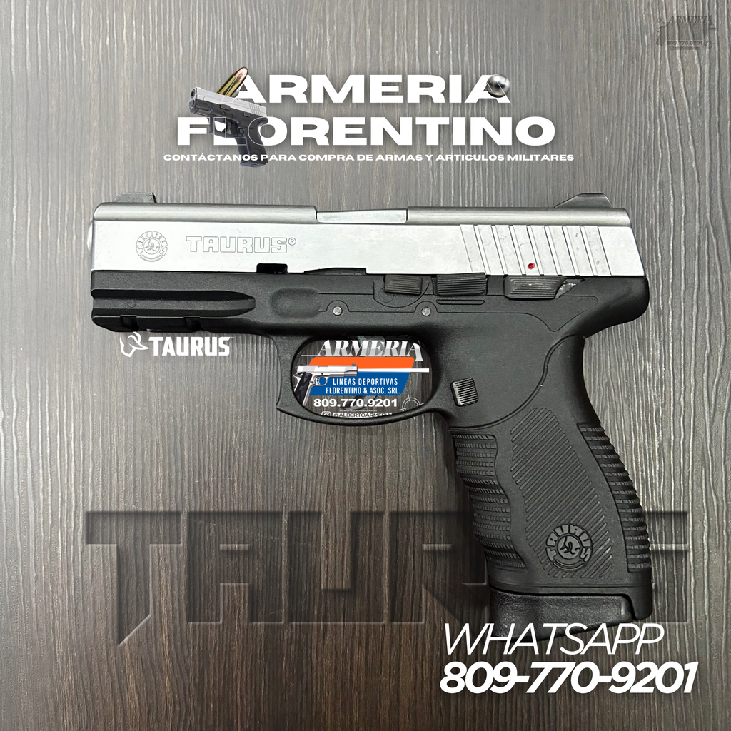 PISTOLA TAURUS, MODELO PT 24/7, CALIBRE 9MM, CAPSULAS: 17 + 1