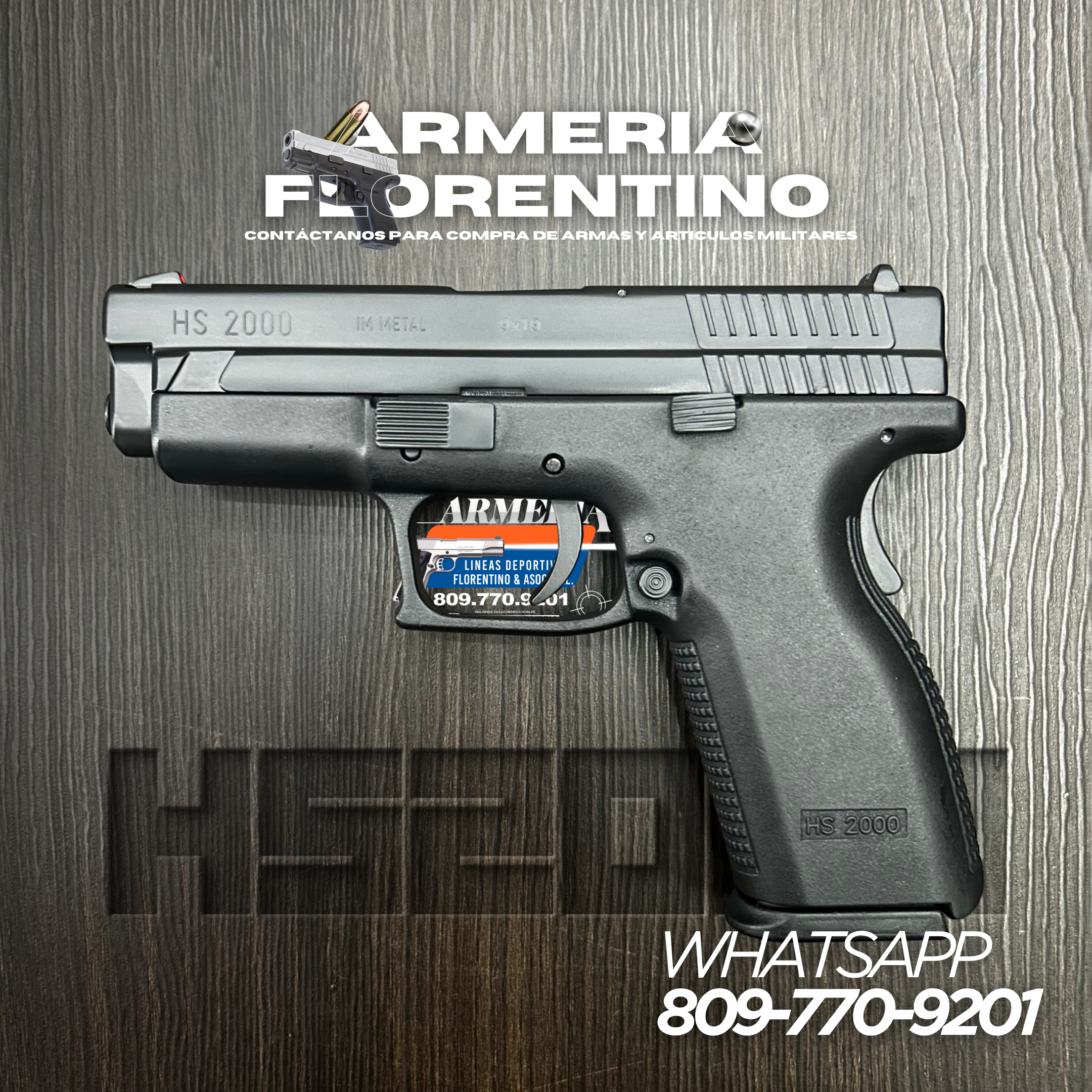 PISTOLA SPRINGFIELD, MODELO HS2000, CALIBRE 9MM, CAPSULAS: 15 + 1