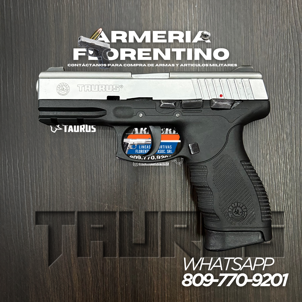 PISTOLA TAURUS, MODELO PT 24/7, CALIBRE 9MM, CAPSULAS: 17 + 1