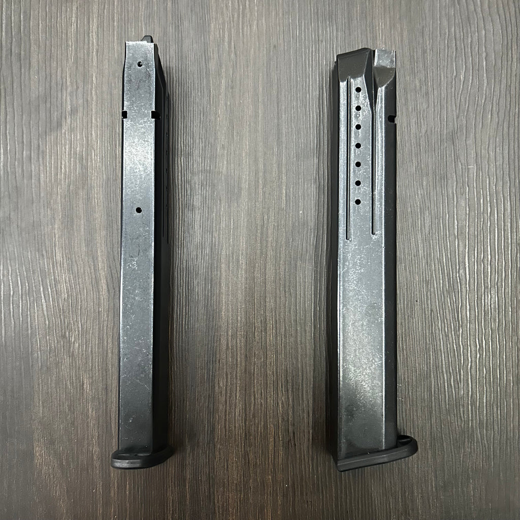 CARGADOR EXTENDIDO PARA PISTOLA SMITH & WESSON M&P9 DE 32 BALAS, MODELOS M&P9, M&P9C CALIBRE 9MM