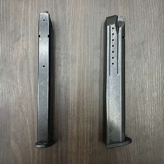 CARGADOR EXTENDIDO PARA PISTOLA SMITH & WESSON M&P9 DE 32 BALAS, MODELOS M&P9, M&P9C CALIBRE 9MM