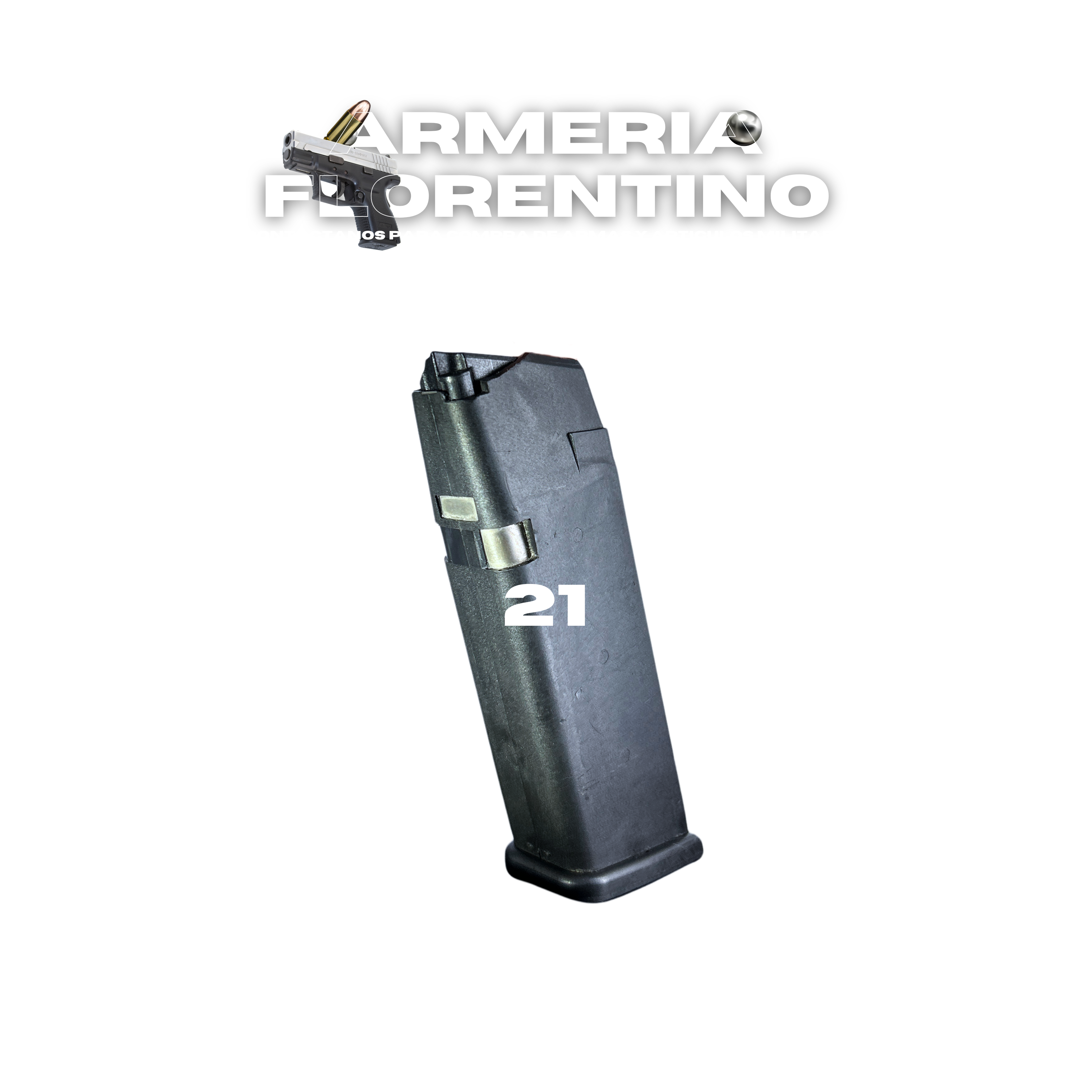 CARGADOR ORIGINAL PARA GLOCK 21 – 13 CÁPSULAS – CALIBRE .45 ACP