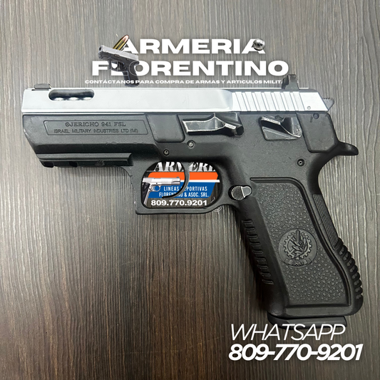 PISTOLA IWI, MODELO JERICHO COMPENSADA, CALIBRE 9MM, CAPSULAS: 17 + 1