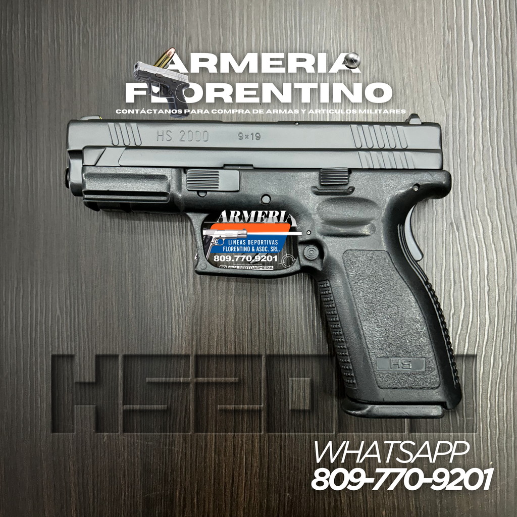 PISTOLA SPRINGFIELD, MODELO HS2000, CALIBRE 9MM, CAPSULAS: 15 + 1