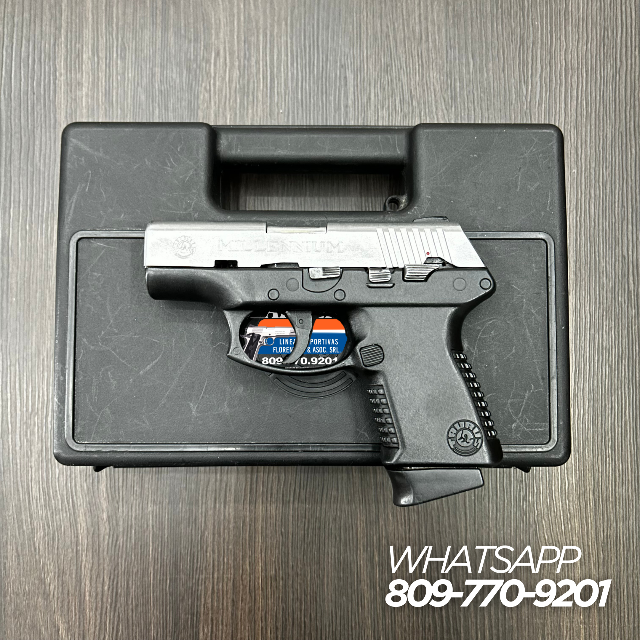 PISTOLA TAURUS, MODELO MILLENNIUM, DE 10 CAPSULAS, CALIBRE: 9MM