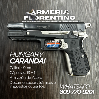 PISTOLA CARANDAI, MODELO 9MM, CAPSULAS: 13 + 1