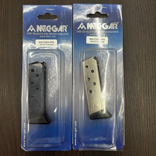 CARGADOR PARA PISTOLA WALTHER PPK DE 6 BALAS, CALIBRE .380 ACP