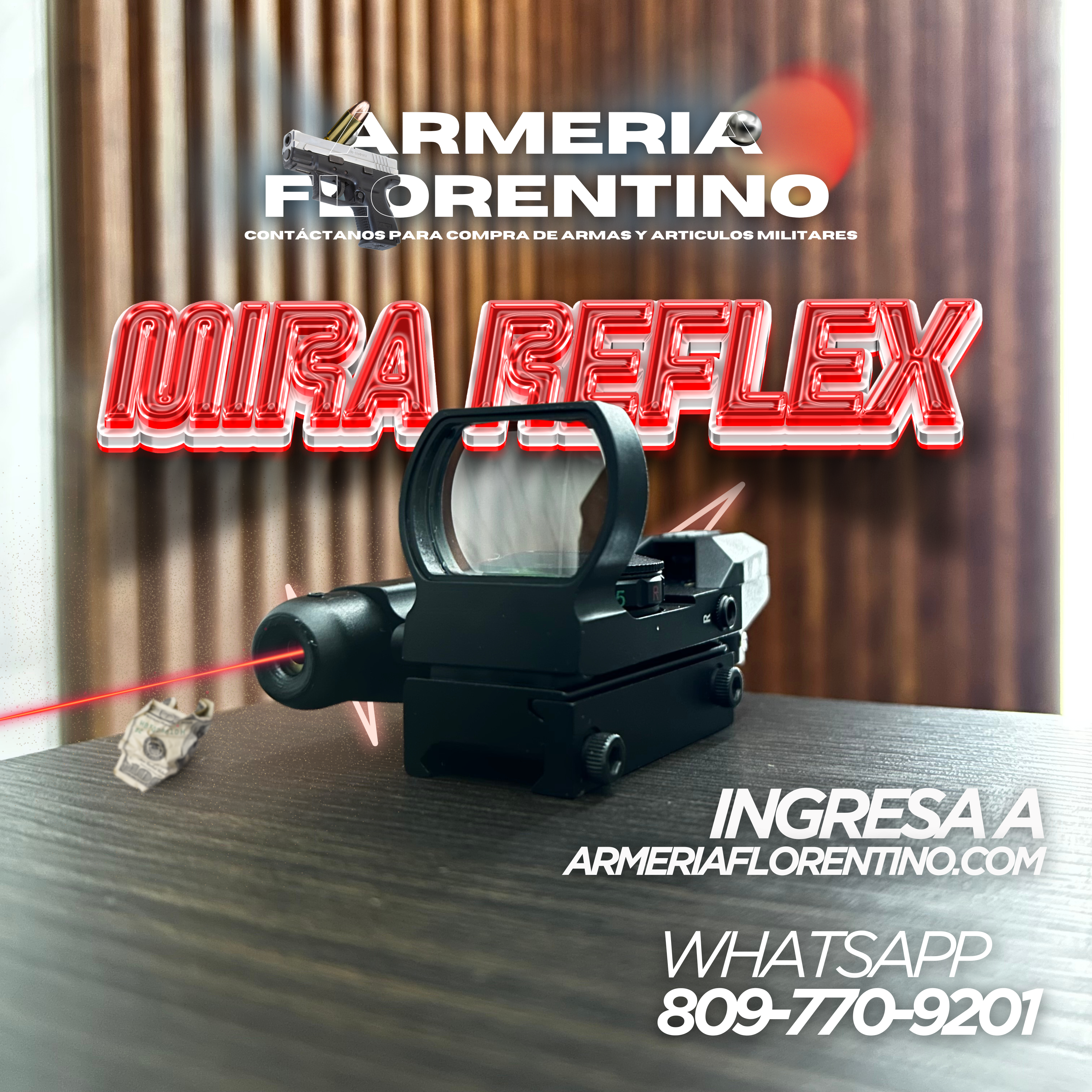 MIRA RÉFLEX SIGHT CON LÁSER INTEGRADO – PRECISIÓN RÁPIDA Y TECNOLOGÍA COMPACTA