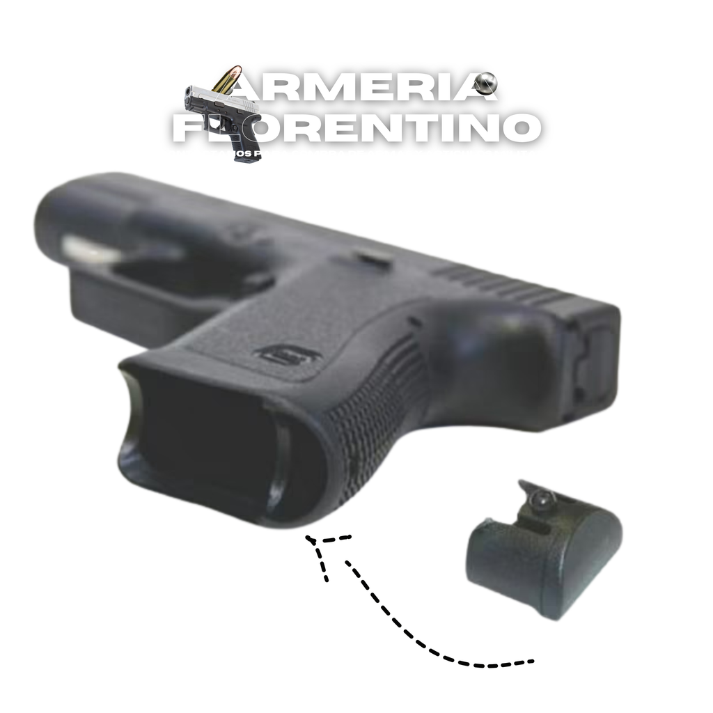CUBRE FALTA PARA PISTOLAS GLOCK — TAPITA INFERIOR PARA EMPUÑADURA
