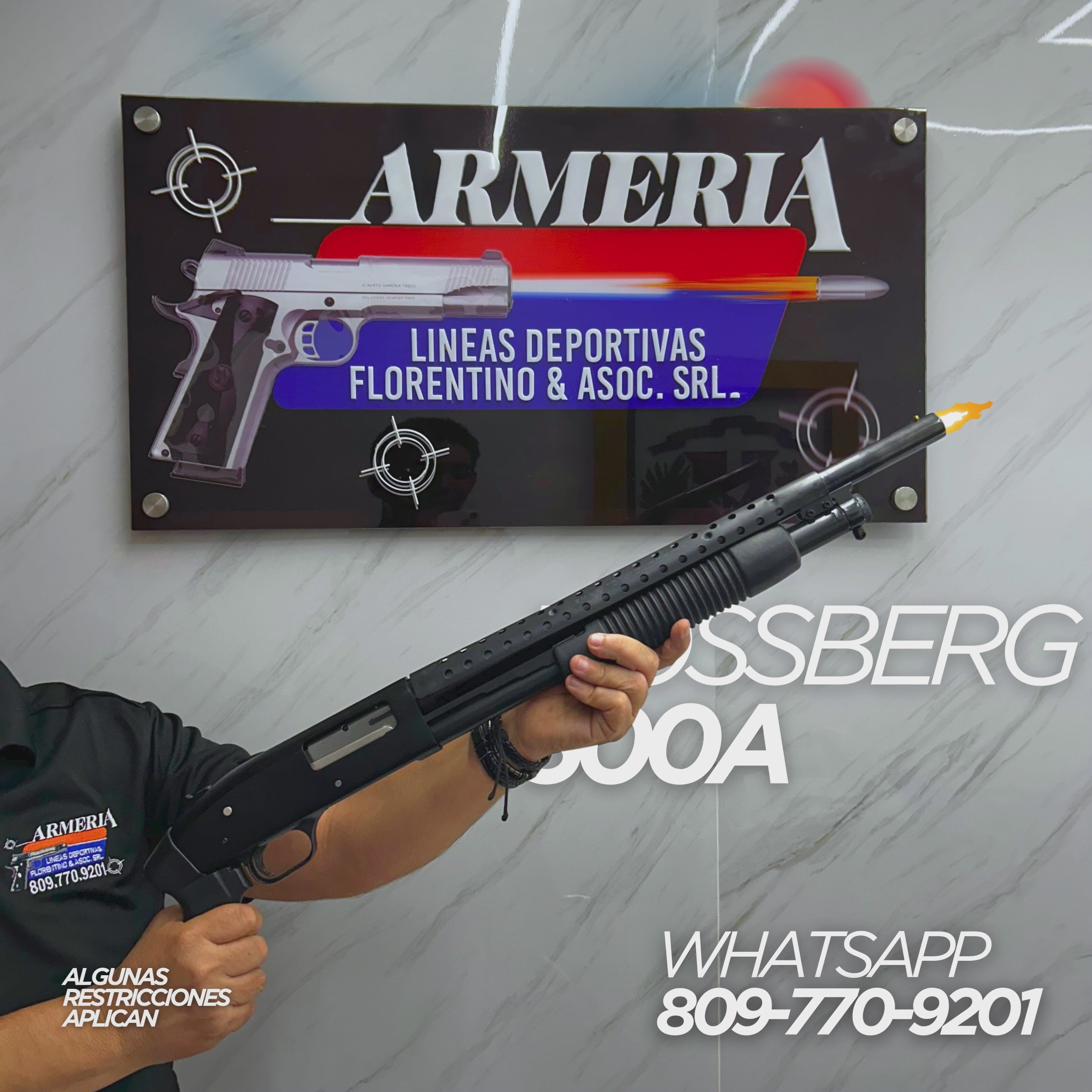 ESCOPETA MOSSBERG, MODELO 500A, CALIBRE 12GA, CAPACIDAD: 5 + 1