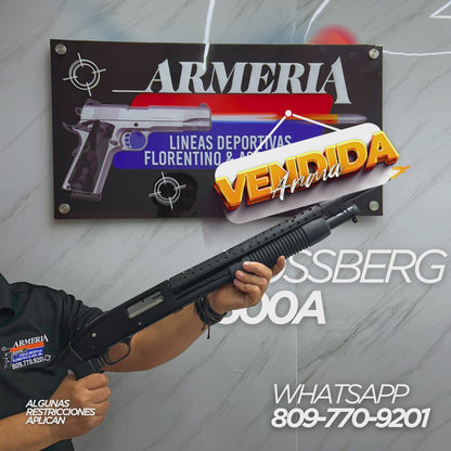 ESCOPETA MOSSBERG, MODELO 500A, CALIBRE 12GA, CAPACIDAD: 5 + 1